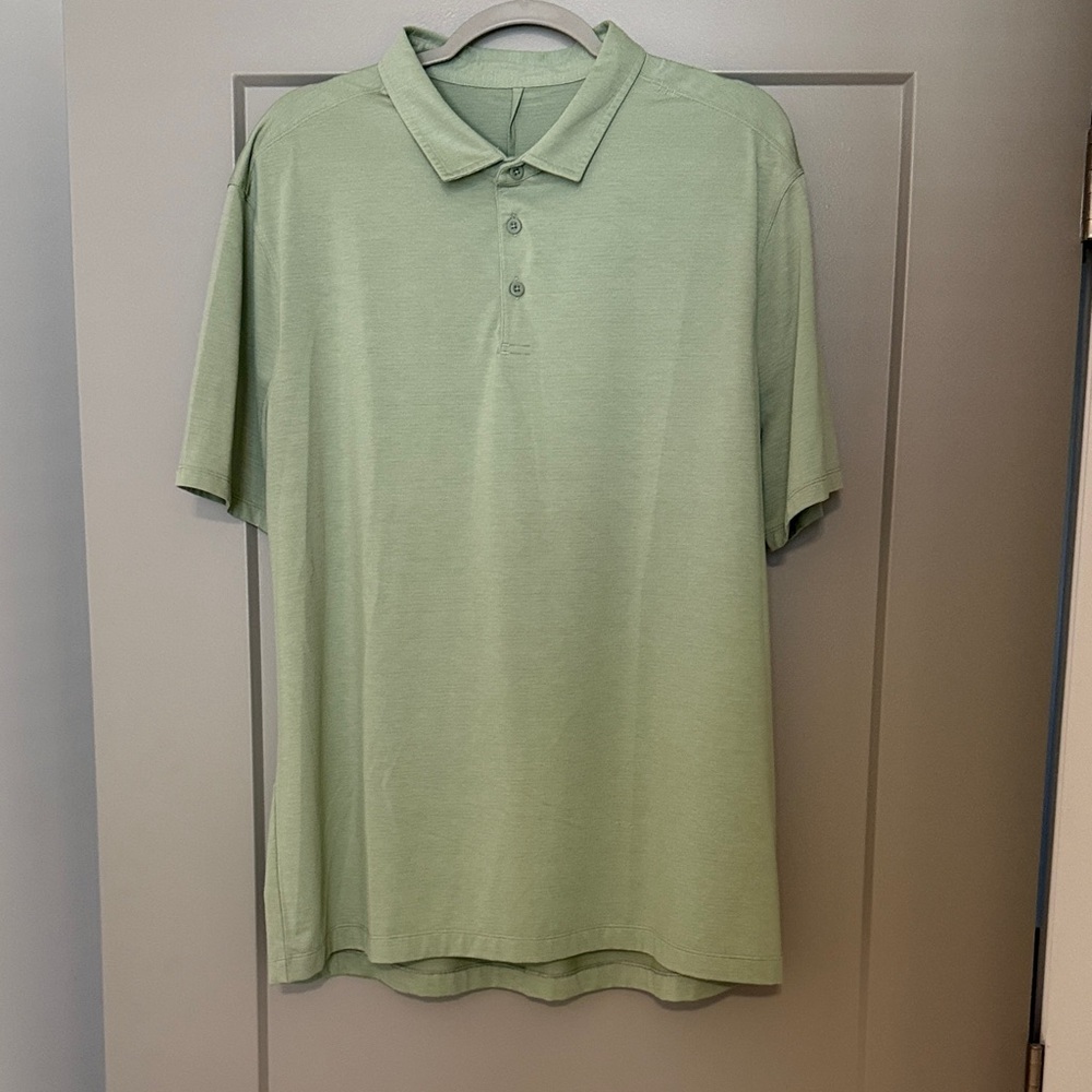 lululemon athletica Light Green Polo Shirt